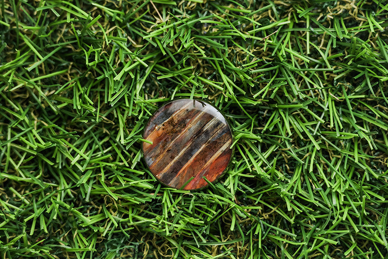 Golf Ball Marker image on a grassy background.